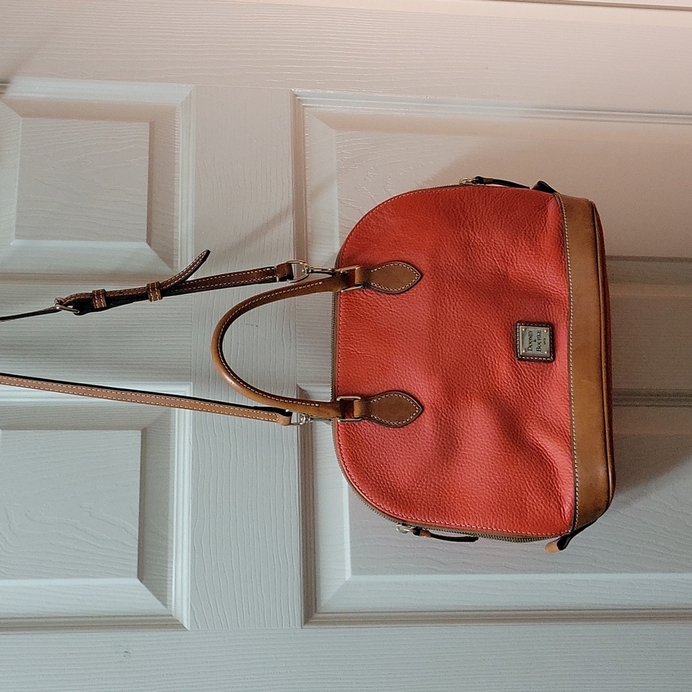 Dooney and Bourke orange leather bag